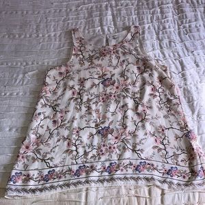 Max Studio Floral Tank Large